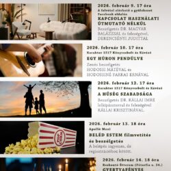 A házasság hetének leírt programja képes plakáton.